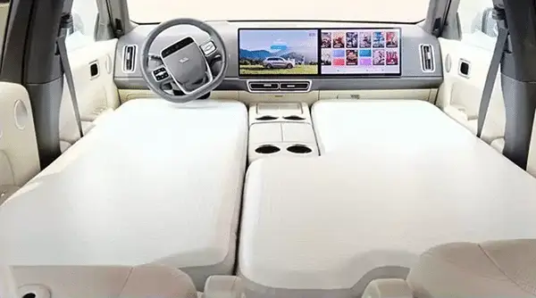 Надувной матрас, на весь салон авто Lixiang L9, белого цвета